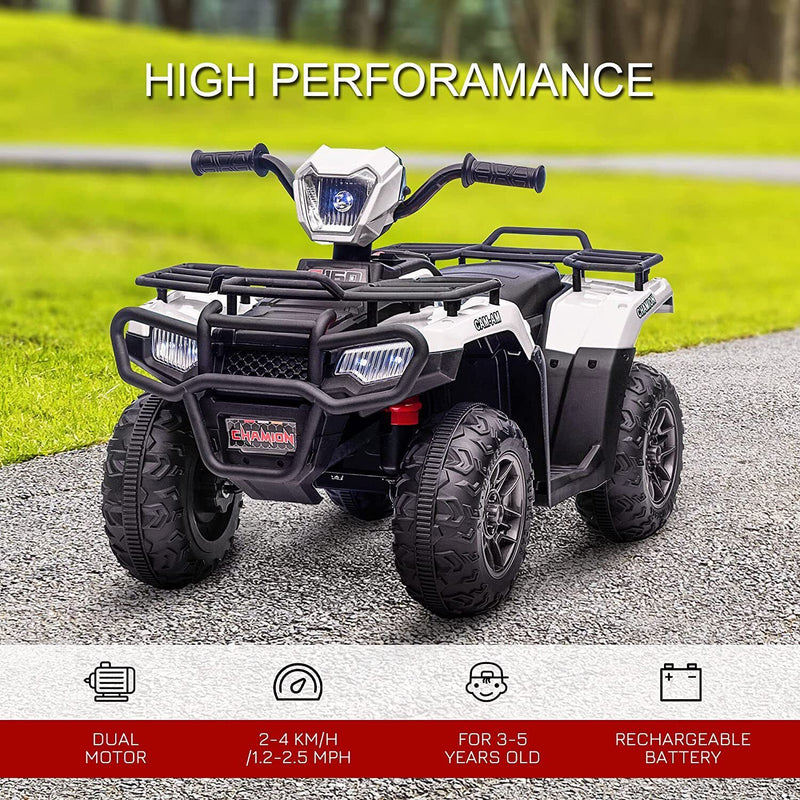 Load image into Gallery viewer, 12V Battery Powered Kids Quad ATV Toy with LED Headlights
