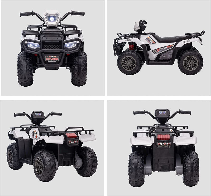 Load image into Gallery viewer, 12V Battery Powered Kids Quad ATV Toy with LED Headlights
