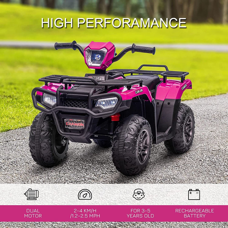 Load image into Gallery viewer, 12V Battery Powered Kids Quad ATV Toy with LED Headlights
