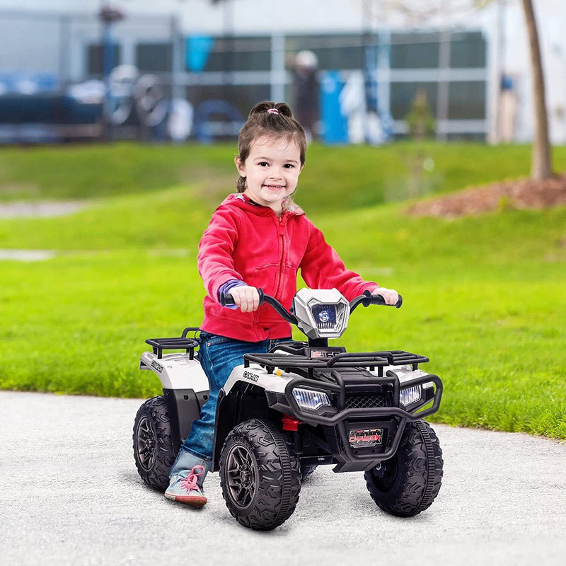 Load image into Gallery viewer, 12V Battery Powered Kids Quad ATV Toy with LED Headlights
