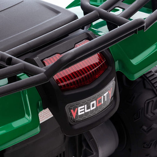 12V Battery Powered Kids Quad ATV Toy with LED Headlights