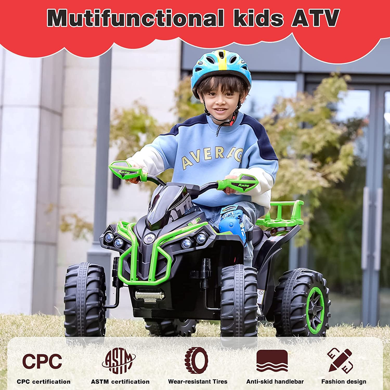 Load image into Gallery viewer, Electric Quad Vehicle for 3-7 Year Olds: The Perfect ATV Toy for Kids!
