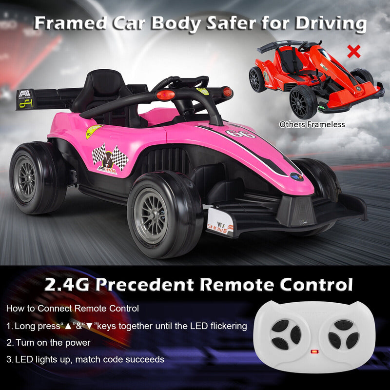 Load image into Gallery viewer, Electric Racing Truck for Kids with 2 Speeds, Remote Control, MP3 Player, and Lights - 12V
