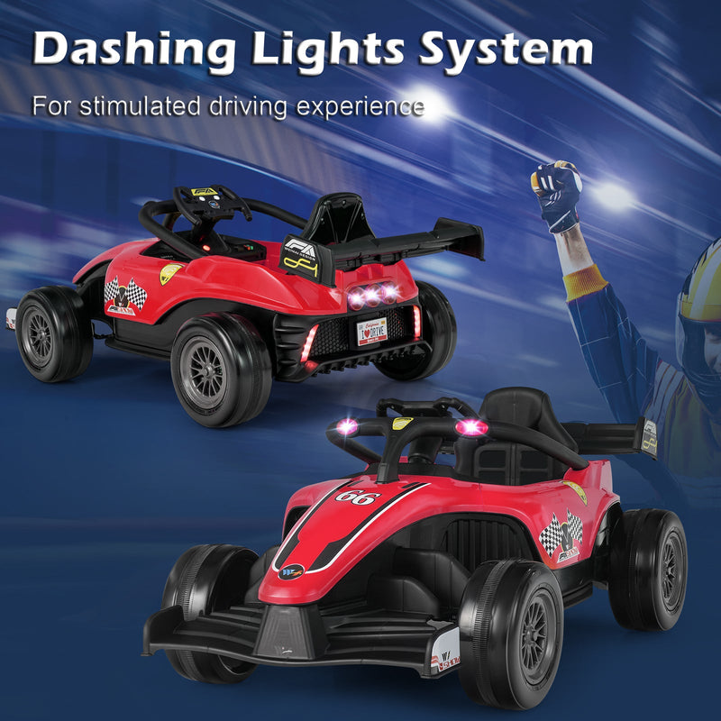 Load image into Gallery viewer, Electric Racing Truck for Kids with 2 Speeds, Remote Control, MP3 Player, and Lights - 12V
