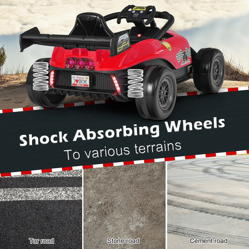 Load image into Gallery viewer, Electric Racing Truck for Kids with 2 Speeds, Remote Control, MP3 Player, and Lights - 12V
