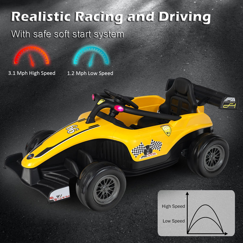 Load image into Gallery viewer, Electric Racing Truck for Kids with 2 Speeds, Remote Control, MP3 Player, and Lights - 12V
