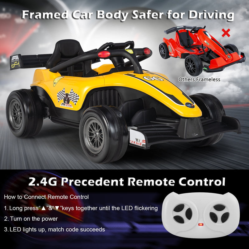 Load image into Gallery viewer, Electric Racing Truck for Kids with 2 Speeds, Remote Control, MP3 Player, and Lights - 12V
