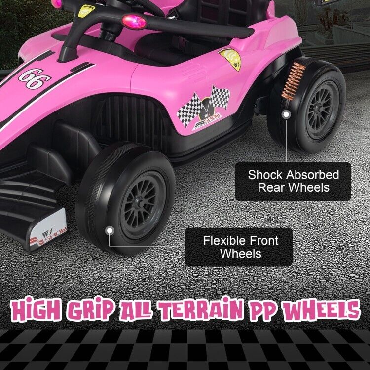 Load image into Gallery viewer, Electric Racing Truck for Kids with Remote &amp; Manual Control and Lights - 12V Girls&#39; Ride-On Toy
