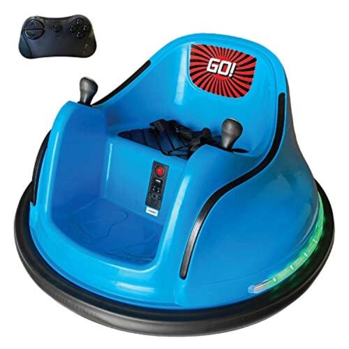 Load image into Gallery viewer, Electric RC Kids Bumper Car with Light and Music - Blue La... by The Bubble Factory
