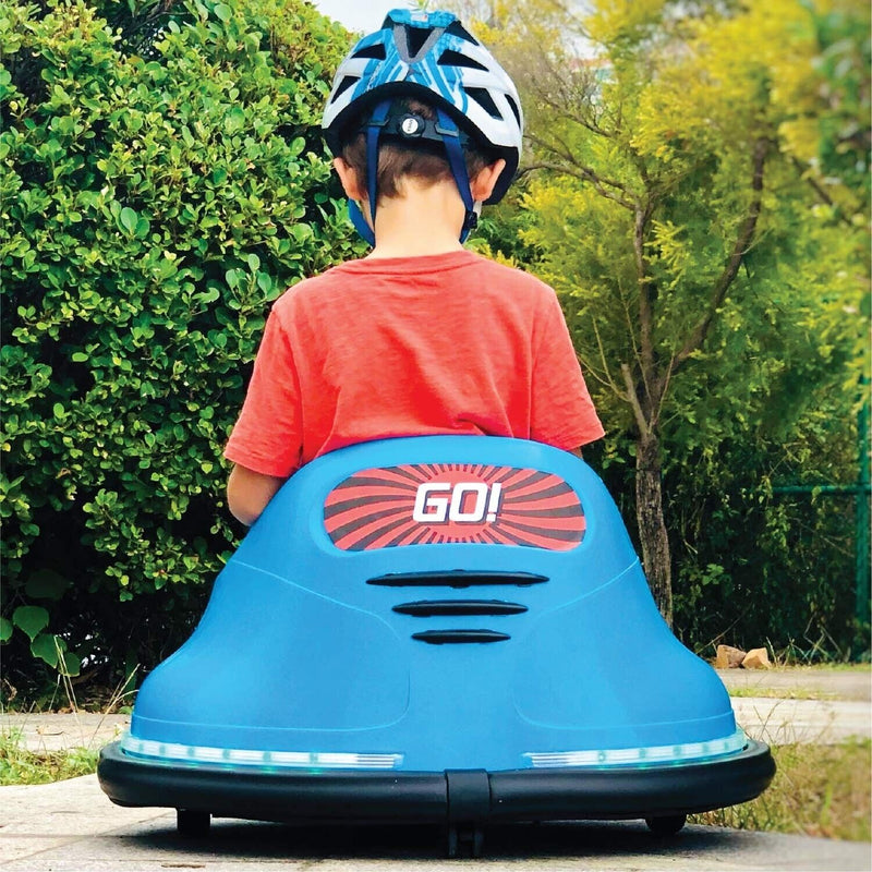 Load image into Gallery viewer, Electric RC Kids Bumper Car with Light and Music - Blue La... by The Bubble Factory
