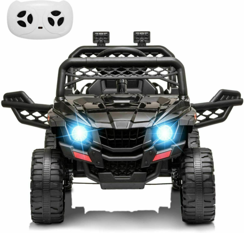 Load image into Gallery viewer, Electric RC Truck Ride-On Car for Kids with Remote Control - Black
