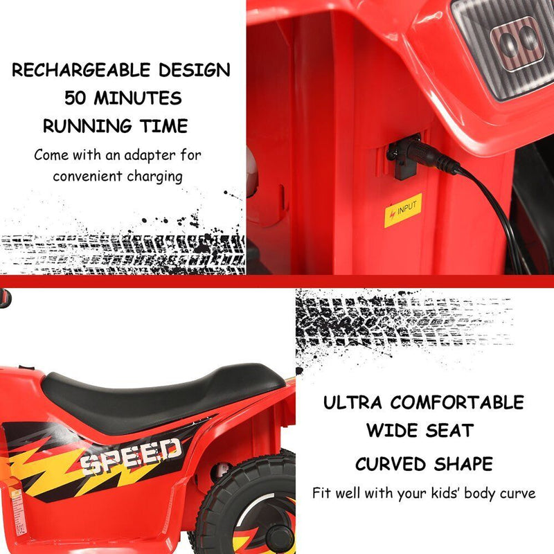 Load image into Gallery viewer, Electric Rechargeable Battery Quad ATV for Kids - 4-Wheeled Quad Bike for Children
