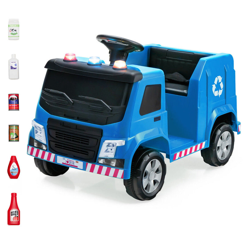 Load image into Gallery viewer, Electric Recycling Garbage Truck Ride-On Toy with Remote Control and Accessories - 12V
