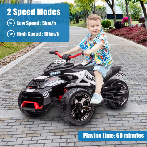 Load image into Gallery viewer, Electric Ride-On ATV for Kids Ages 3-6 with 2 Speeds and Reverse Function - Up to 7mph - Trike Design - Made in USA
