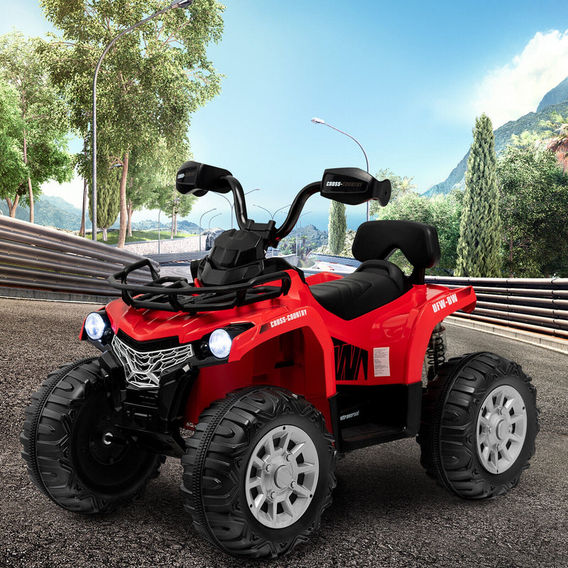 Load image into Gallery viewer, Electric Ride-On ATV for Kids with 2 Speeds, MP3 Player, and Headlights - Red

