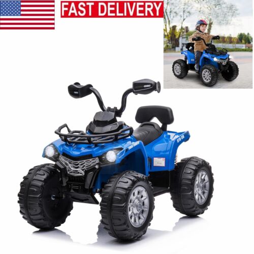 Load image into Gallery viewer, Electric Ride-On ATV Quad Car Toy for Kids with MP3, Headlights, and 2 Speed Options - 12V
