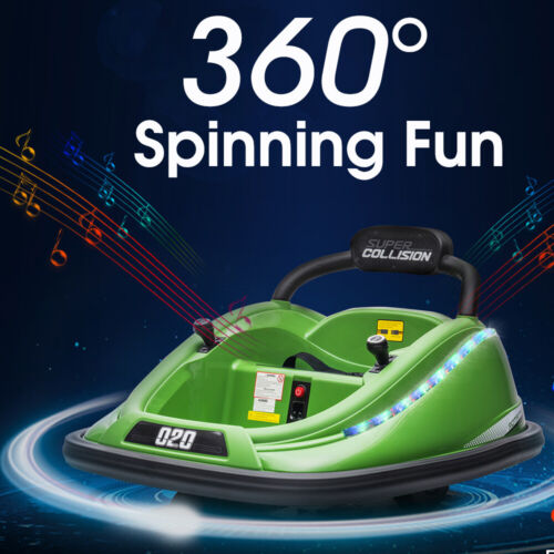 Load image into Gallery viewer, Electric Ride-On Bumper Car for Kids with Remote Control, Lights, and Spinning Action - Suitable for Ages 3-6
