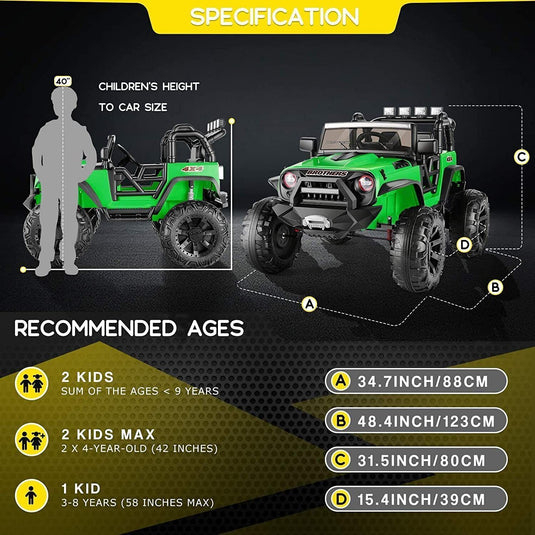 Electric Ride-On ATV Truck for Kids Ages 3-8: The Perfect Gift!