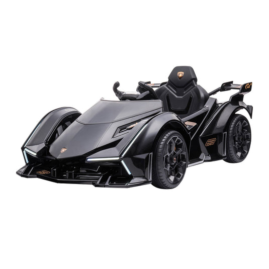 Electric Ride-on Car for Kids 3-6 Years with Remote Control and Suspension - Black