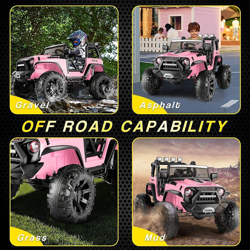 Load image into Gallery viewer, Electric Ride-On ATV Truck for Kids Ages 3-8: 12V/24V Power Wheel Car
