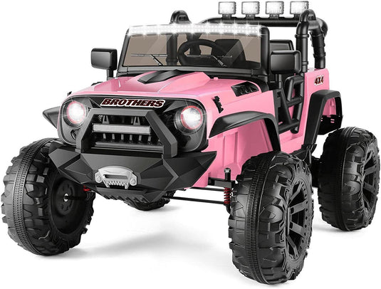 Electric Ride-On Car for Kids Ages 3-8: ATV Truck with 12V/24V Power Wheels