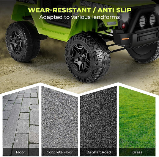 Electric SUV Ride-On Car for Kids with Parental Remote Control and LED Lights - 12V