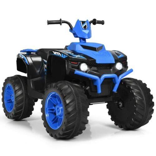 Electric Ride-On Car for Kids with 2 Speeds, MP3 Player, LED Lights, and Treaded Tires - 12V