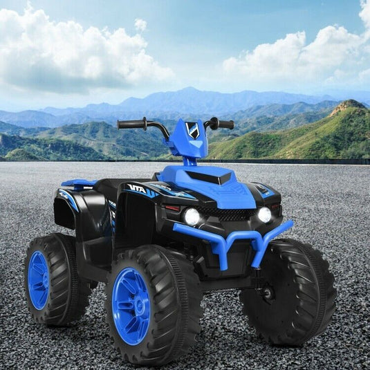Electric Ride-On Car for Kids with 2 Speeds, MP3 Player, LED Lights, and Treaded Tires - 12V
