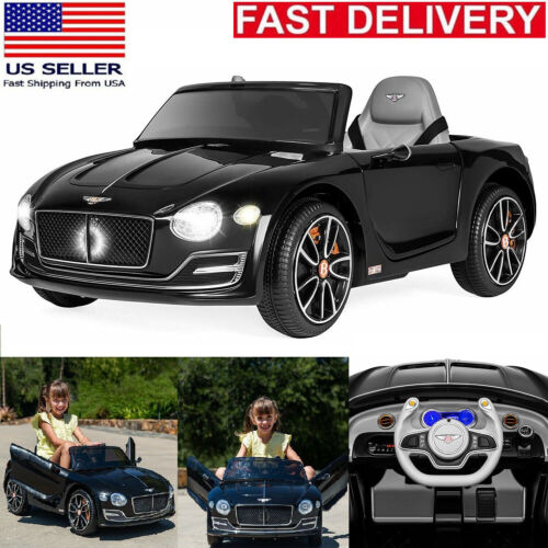 Load image into Gallery viewer, Electric Ride-On Car for Kids with 2 Speeds, Remote Control, and LED Lights - Officially Licensed by Bentley
