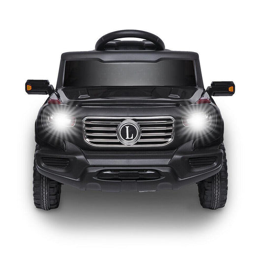 Electric Ride-On Car for Kids with 3 Speed Modes and Remote Control - Black