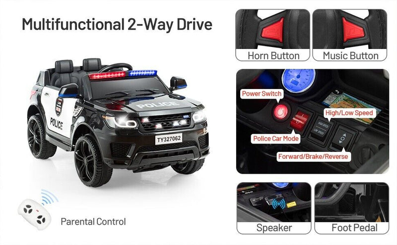 Load image into Gallery viewer, Electric Ride On Car for Kids with 3 Speeds, Lights, Music &amp; Remote Control - 12V
