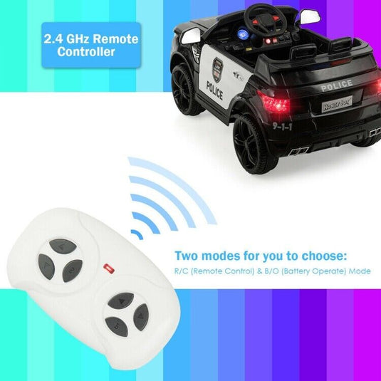 Electric Ride On Car for Kids with 3 Speeds, Lights, Music & Remote Control - 12V