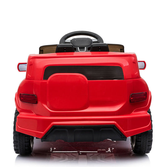 Electric Ride-On Car for Kids with 3 Speeds, Music Player, and Remote Control - Red