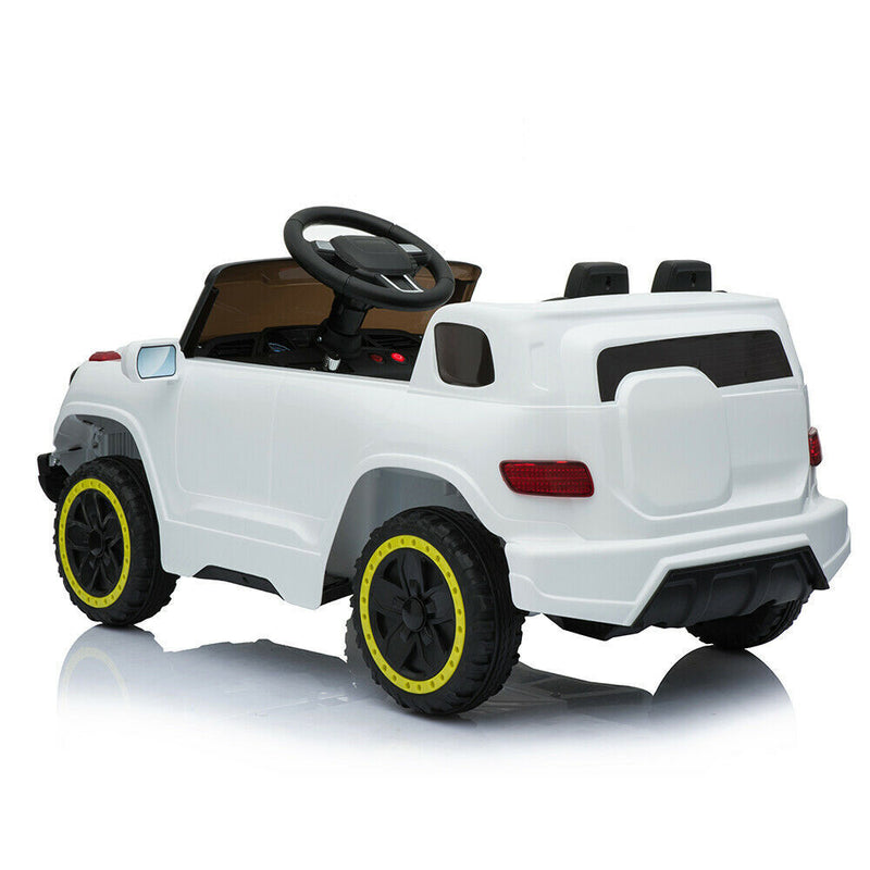 Load image into Gallery viewer, Electric Ride-On Car for Kids with 3 Speeds, Music Player, and Remote Control - White
