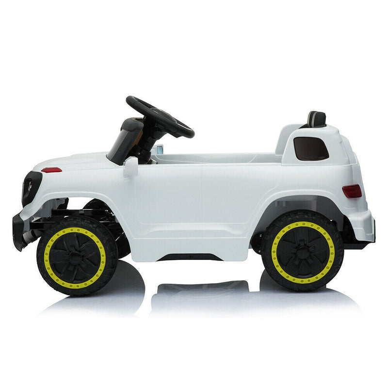 Load image into Gallery viewer, Electric Ride-On Car for Kids with 3 Speeds, Music Player, and Remote Control - White
