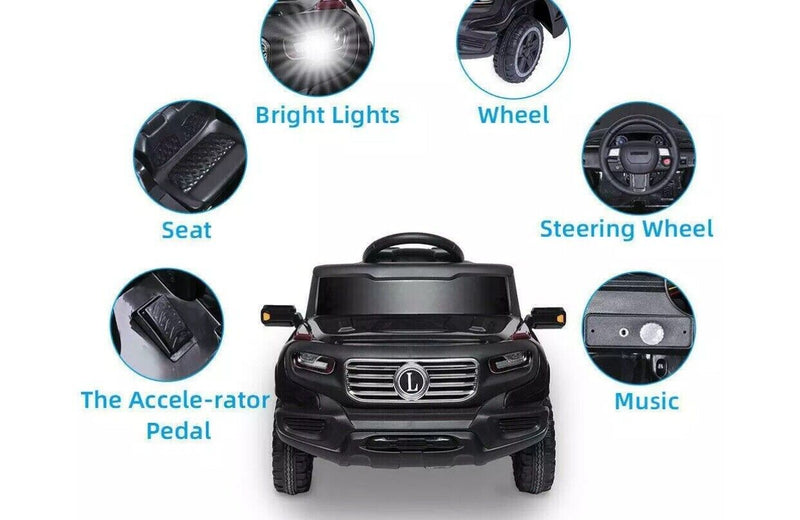 Load image into Gallery viewer, Electric Ride-On Car for Kids with 3 Speeds, Rechargeable Battery, Music, Lights, and Remote Control
