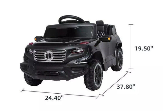 Electric Ride-On Car for Kids with 3 Speeds, Rechargeable Battery, Music, Lights, and Remote Control