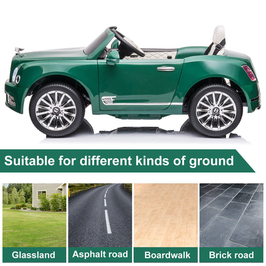 Electric Ride-On Car for Kids with LED Headlights and 2 Speed Options