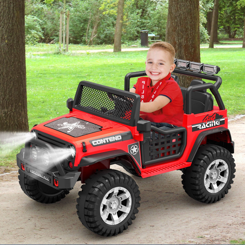 Load image into Gallery viewer, Electric Ride-On Truck for Kids with Remote Control, LED Lights, 2 Speeds, and MP3 Music
