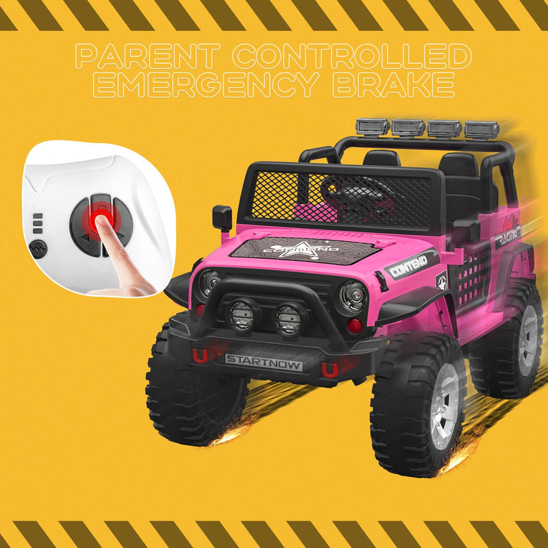 Load image into Gallery viewer, 12V Electric Jeep Toy Car for Kids with LED Lights, MP3 Player, and Remote Control - Perfect Gift for Boys and Girls

