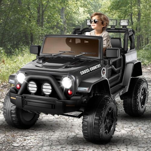 Load image into Gallery viewer, Electric Ride-On Car for Kids with LED Lights, Music, and Remote Control - 3 Speed Options
