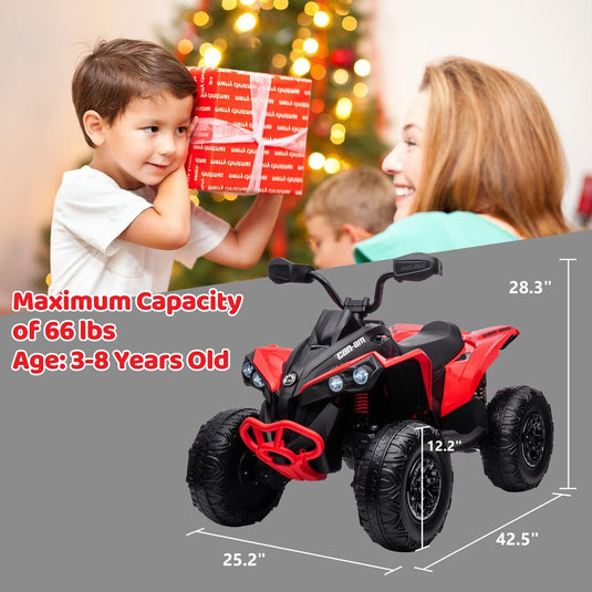 Electric Ride-On Car for Kids with LED Lights, Music, and Wide Seat - Perfect Gift for Playtime Fun!