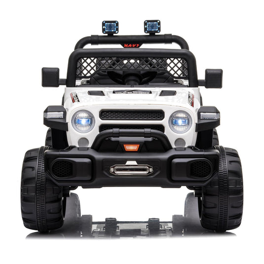 Electric Ride-On Car for Kids with MP3, LED Lights, Remote Control, and Adjustable Seat Belt