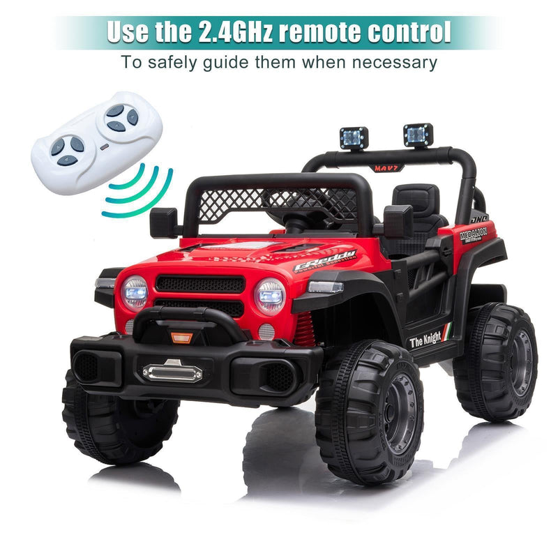 Load image into Gallery viewer, Electric Ride-On Car for Kids with MP3, LED Lights, Remote Control, and Adjustable Seat Belt
