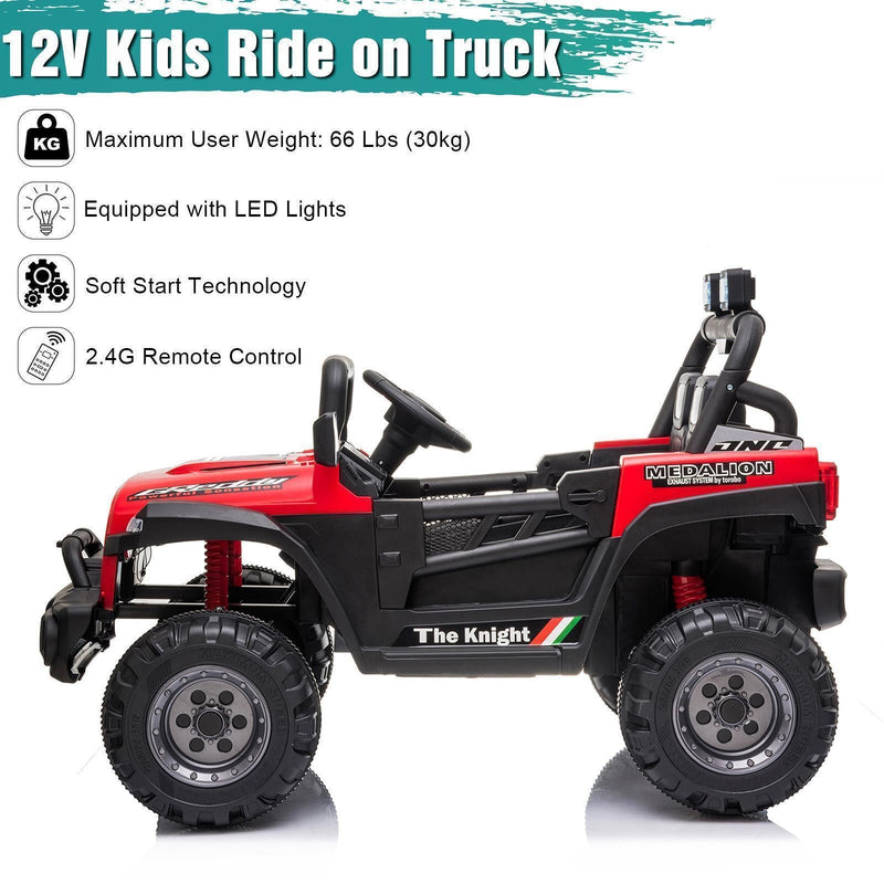 Load image into Gallery viewer, Electric Ride-On Car for Kids with MP3, LED Lights, Remote Control, and Adjustable Seat Belt

