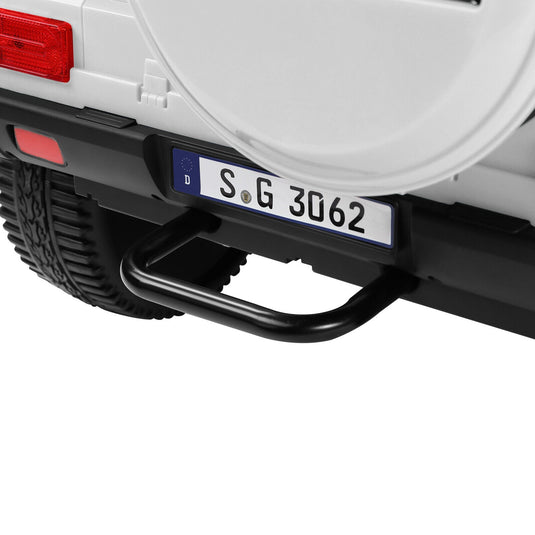 Electric Ride-On Car for Kids with Music, LED Lights, and Remote Control - 3 Speeds - White