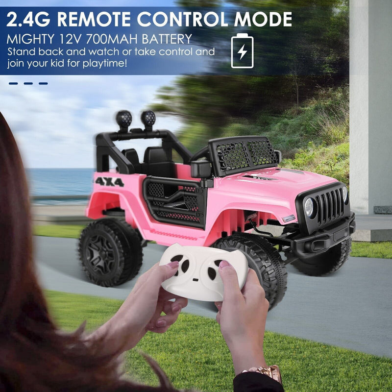 Load image into Gallery viewer, 12V Electric Ride-On Car Trucks for Kids with Remote Control, MP3 &amp; LED Lights
