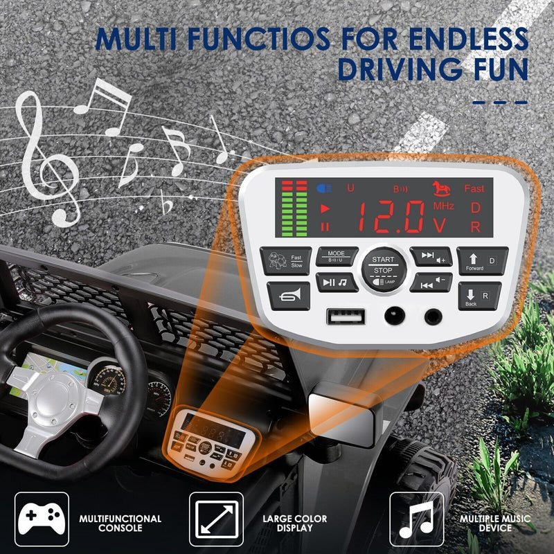 Load image into Gallery viewer, 12V Electric Ride-On Car Trucks for Kids with Remote Control, MP3 &amp; LED Lights
