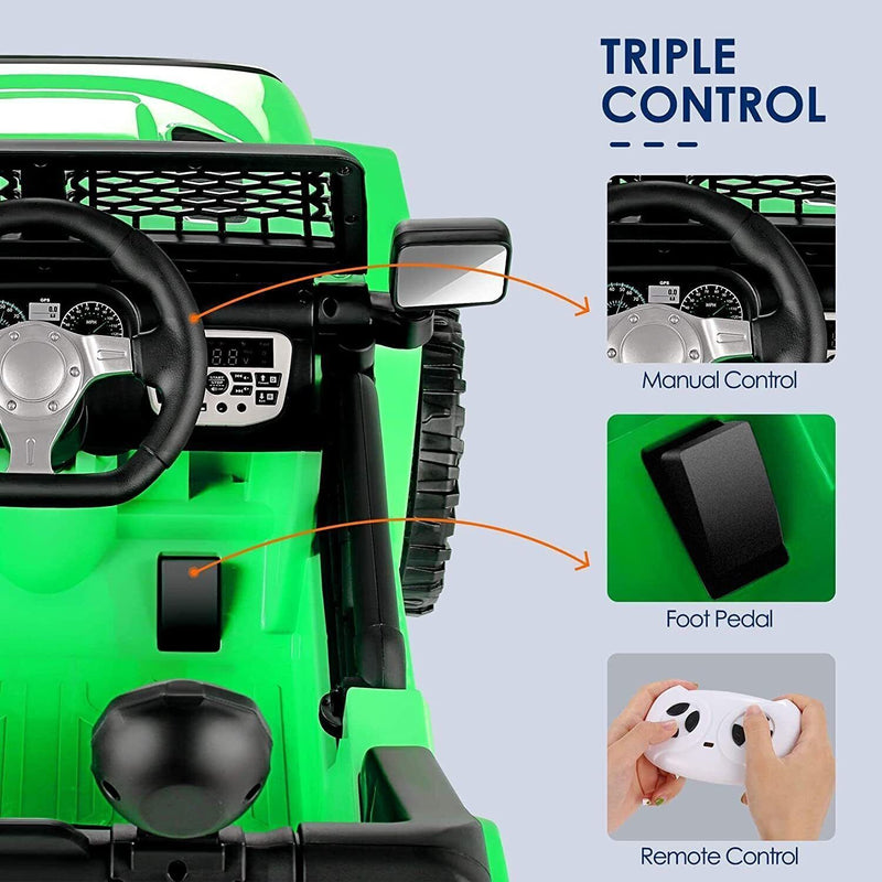 Load image into Gallery viewer, 12V Electric Ride-On Car Trucks for Kids with Remote Control, MP3 &amp; LED Lights
