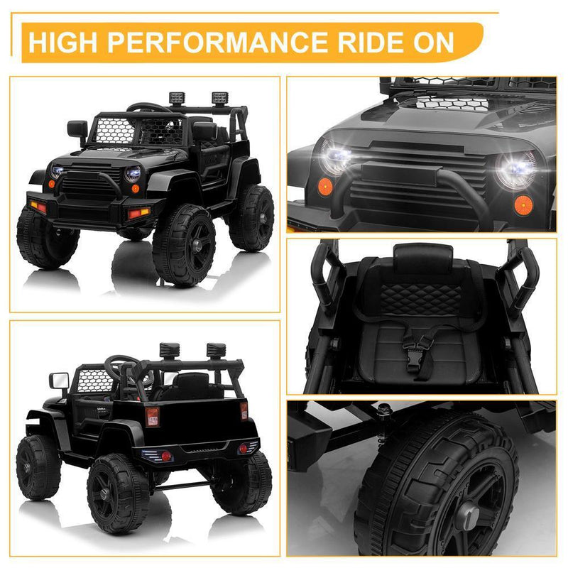 Load image into Gallery viewer, Electric Ride-On Car for Kids with Parental Remote Control - Black
